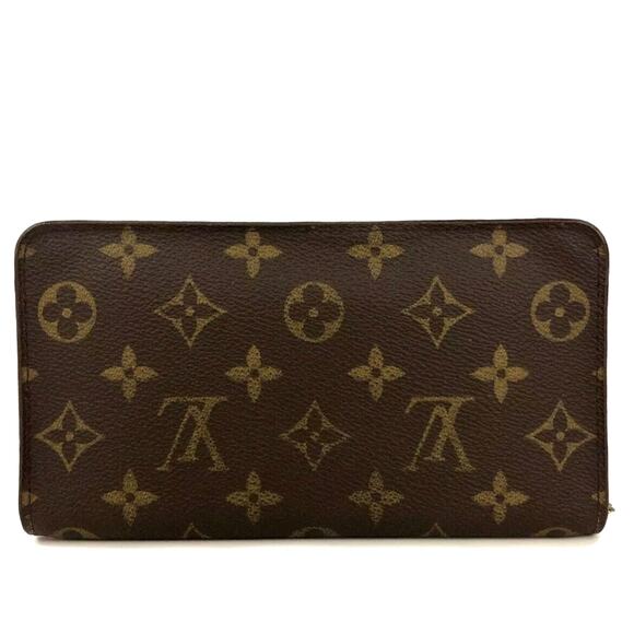 Authentic Louis Vuitton LV Monogram Porte Monnaie Zip Around Long Wallet - Picture 3 of 7